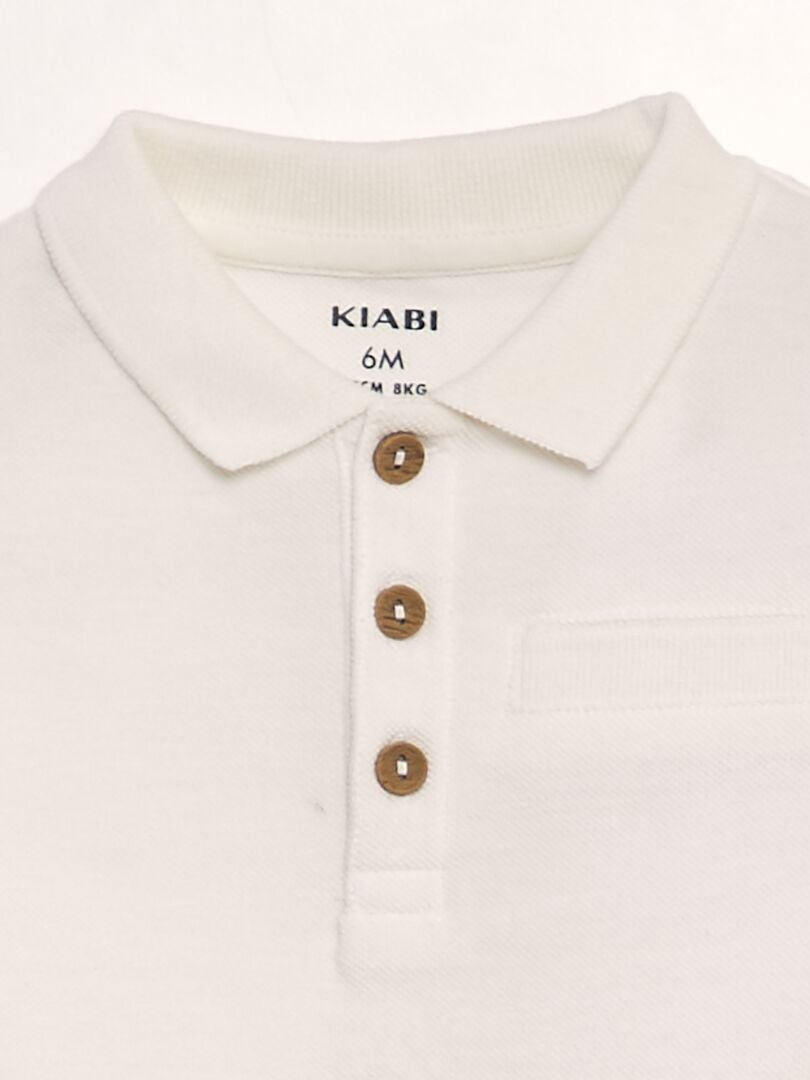BODY ESTILO POLO  BLANCO