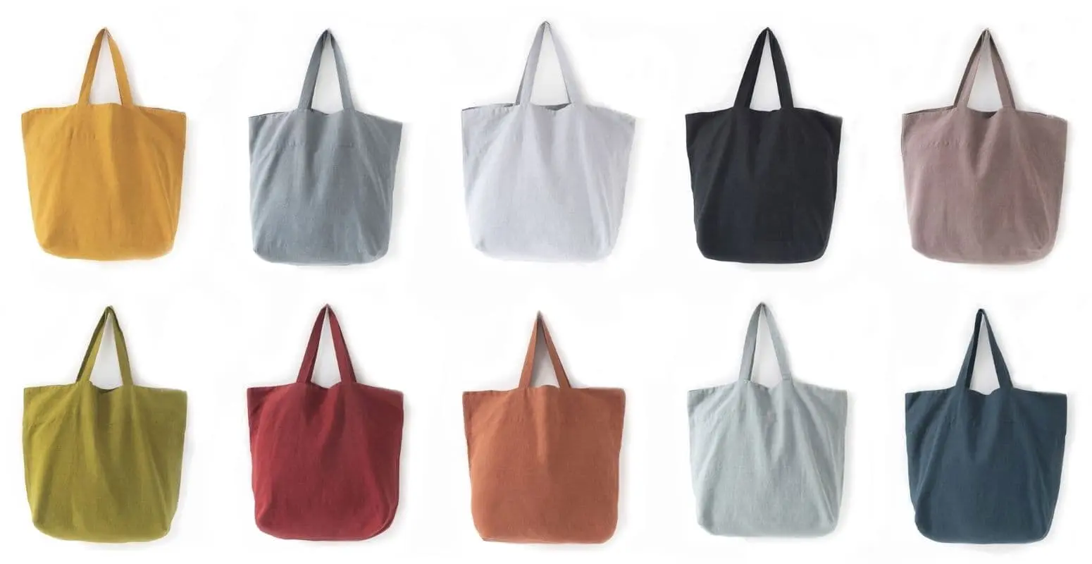 Bolsos de lino de colores