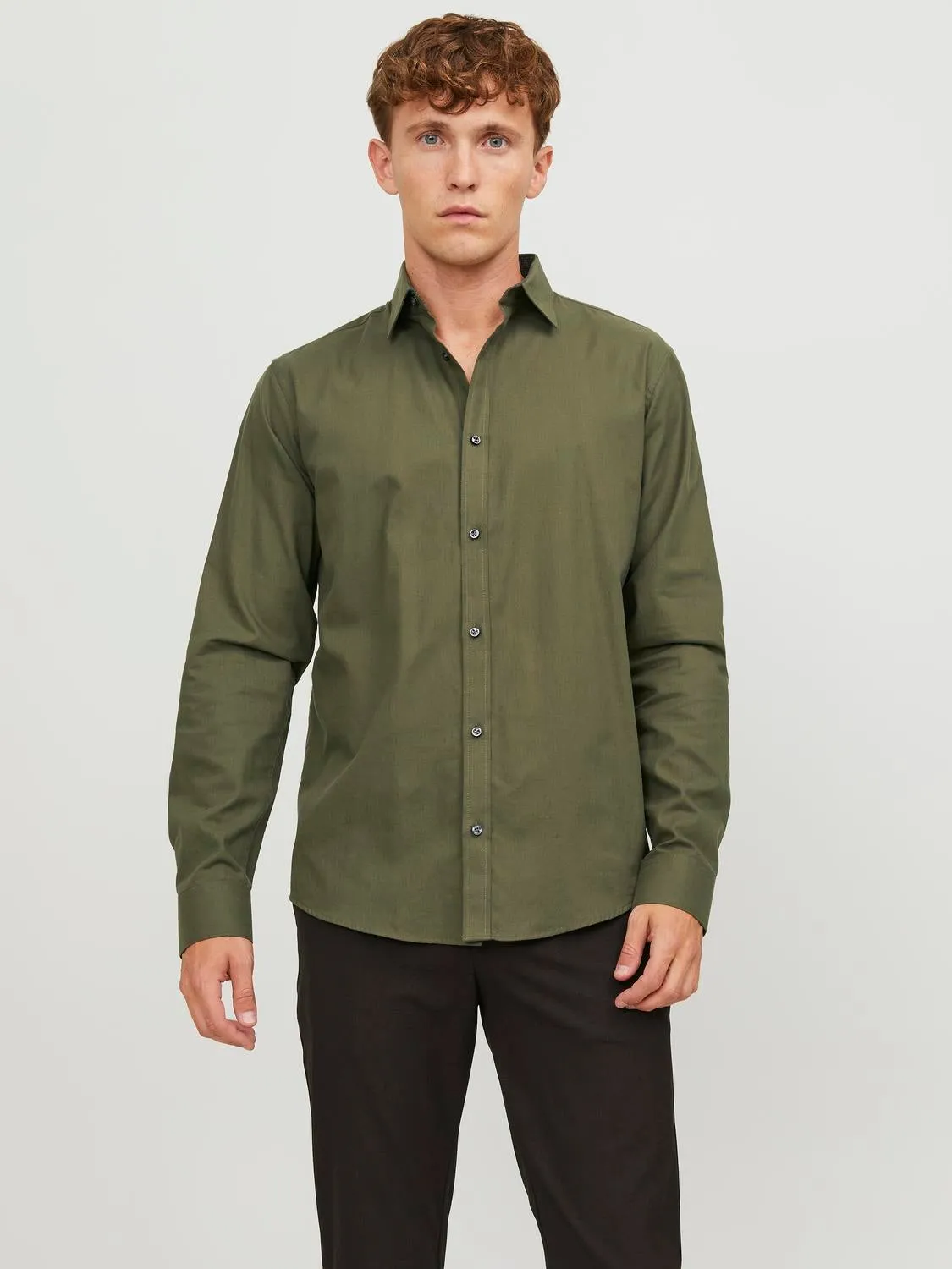 Camisa Corte comfort | Verde intermedio | Jack & Jones®
