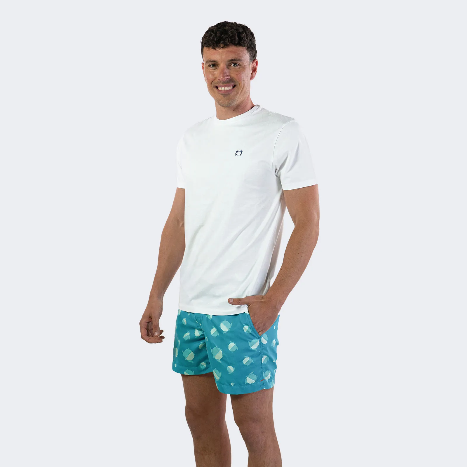 Camiseta de hombre blanca – Blue Crab