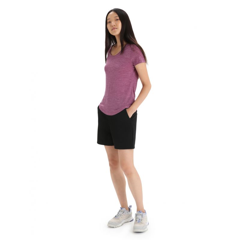 Camiseta Icebreaker Sphere II Scoop GO (Berry Heather) mujer