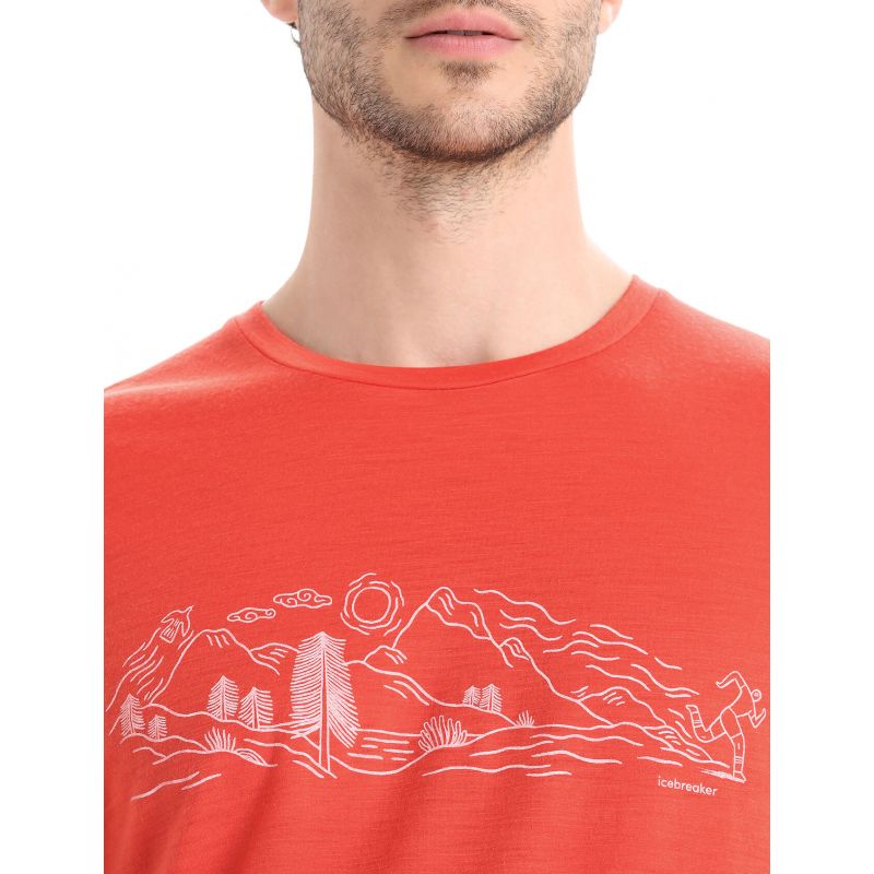 Camiseta Icebreaker Tech Lite II Nature Sprint (Vibrant Earth) Hombre