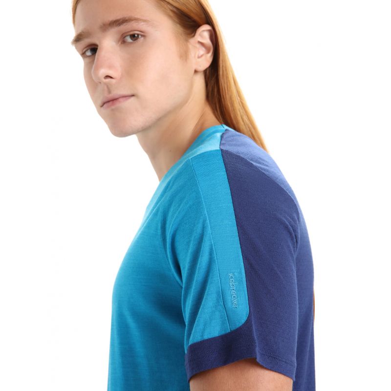 Camiseta Icebreaker Zoneknit (Geo Blue/Royal Navy) hombre
