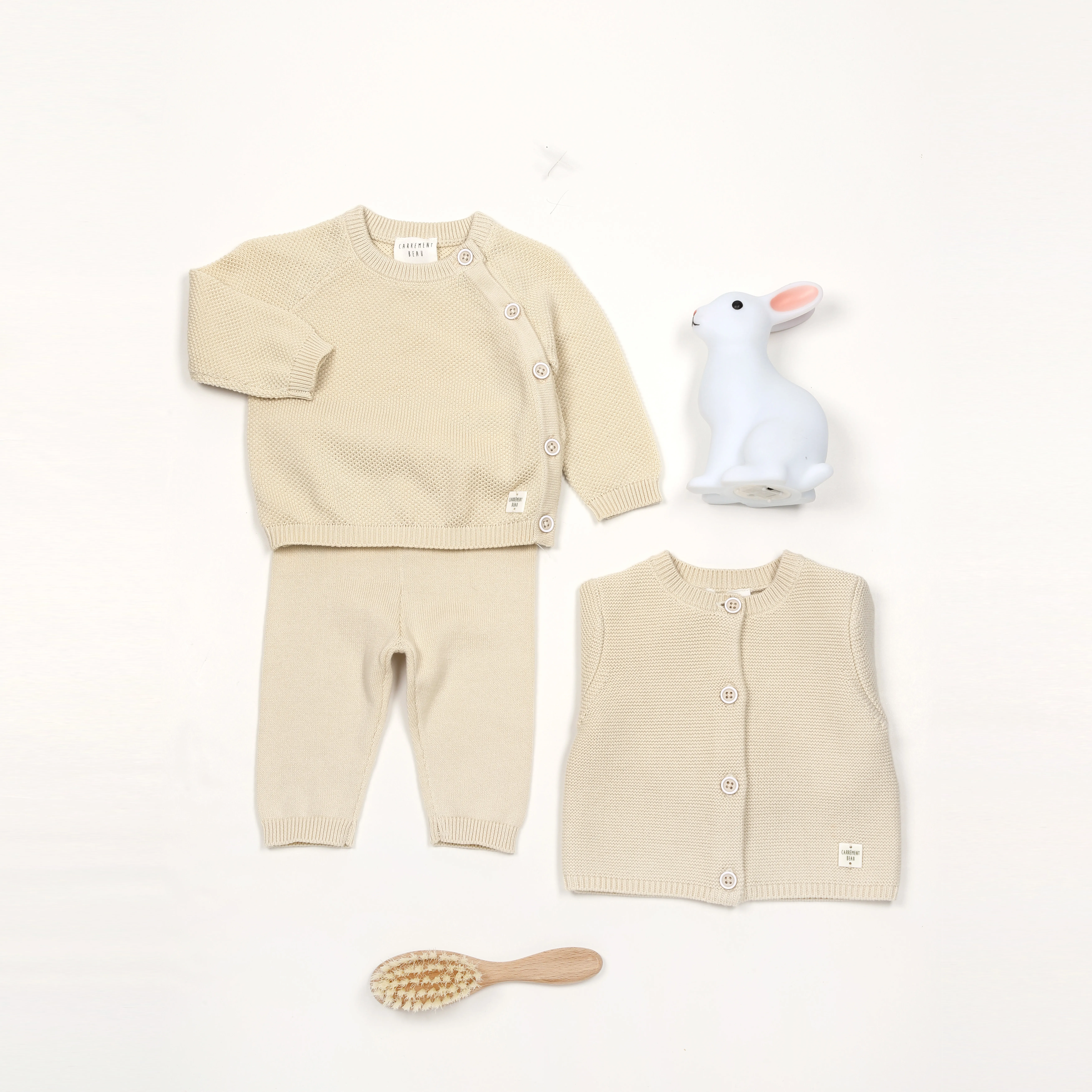 CARREMENT BEAU Top y pantalón de punto