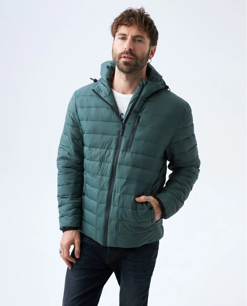 Chaqueta abullonada para hombre