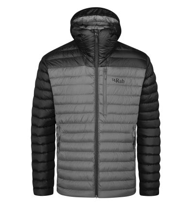 Chaqueta alpina Microlight para hombre Rab (Negro/Grafeno)