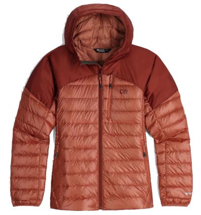 Chaqueta para mujer Outdoor Research Helium Down Hoodie (Cinnamon/brick)
