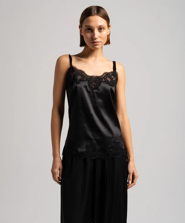 Dolce&Gabbana Black top with lace