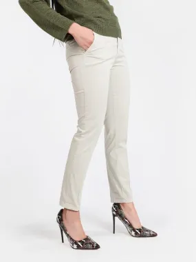 Griffai Pantalón de corte slim de algodón