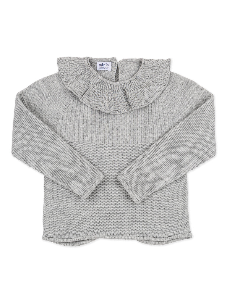 Jersey cuello gris