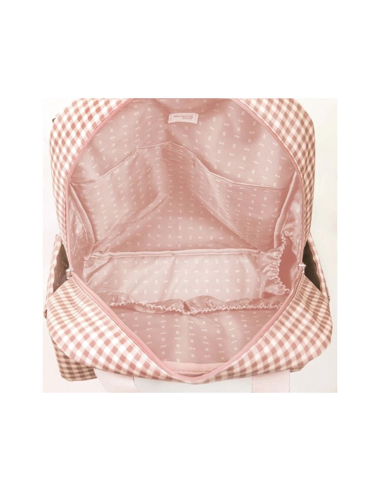 MOCHILA I LOVE VICHY ROSA WALKING MUM