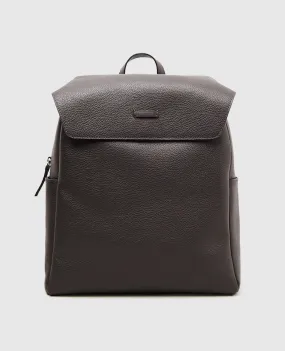 Peserico Brown leather backpack
