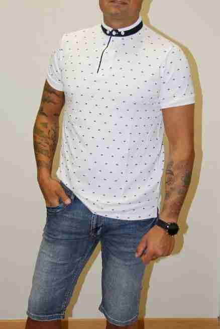 POLO DE MANGA CORTA Y CUELLO MAO 3656