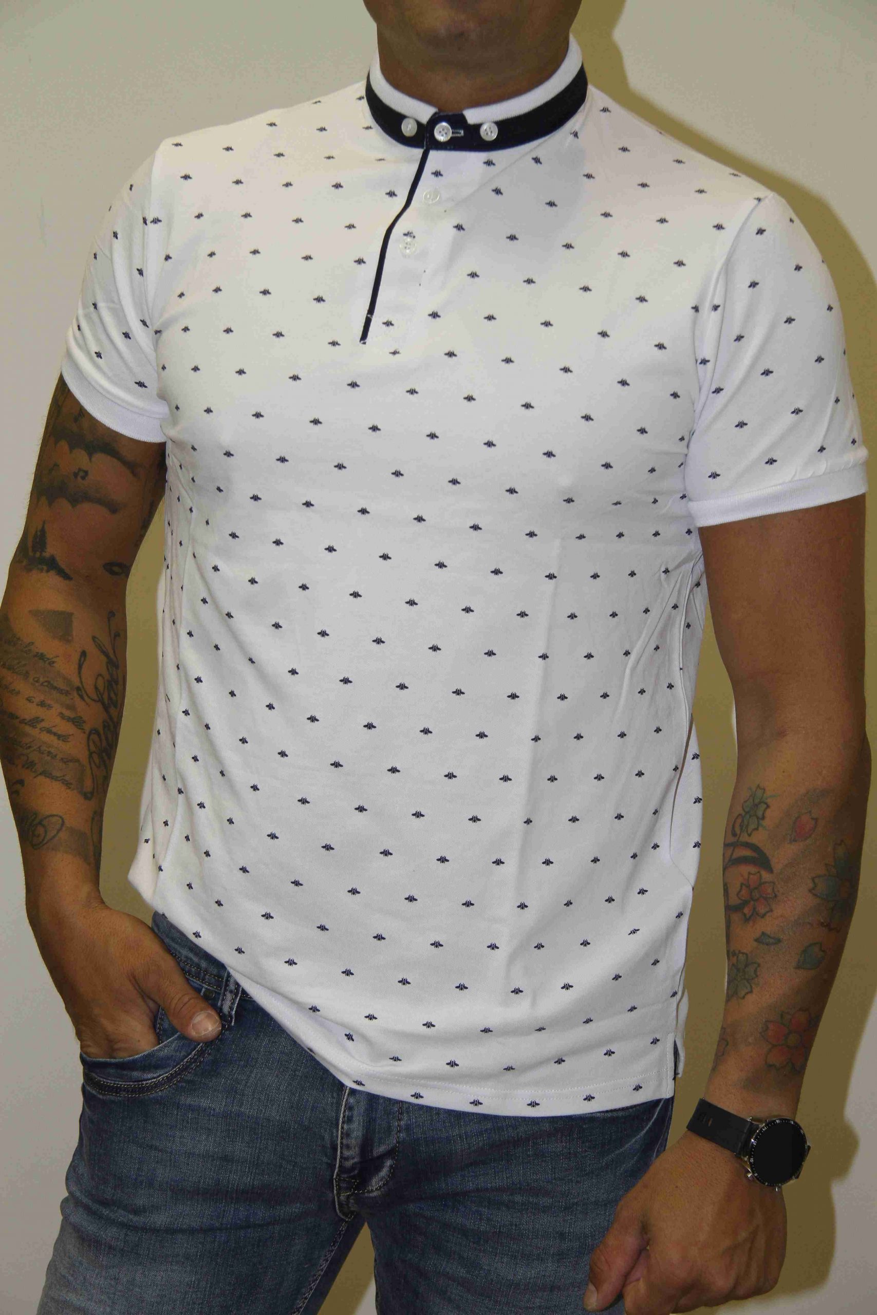 POLO DE MANGA CORTA Y CUELLO MAO 3656