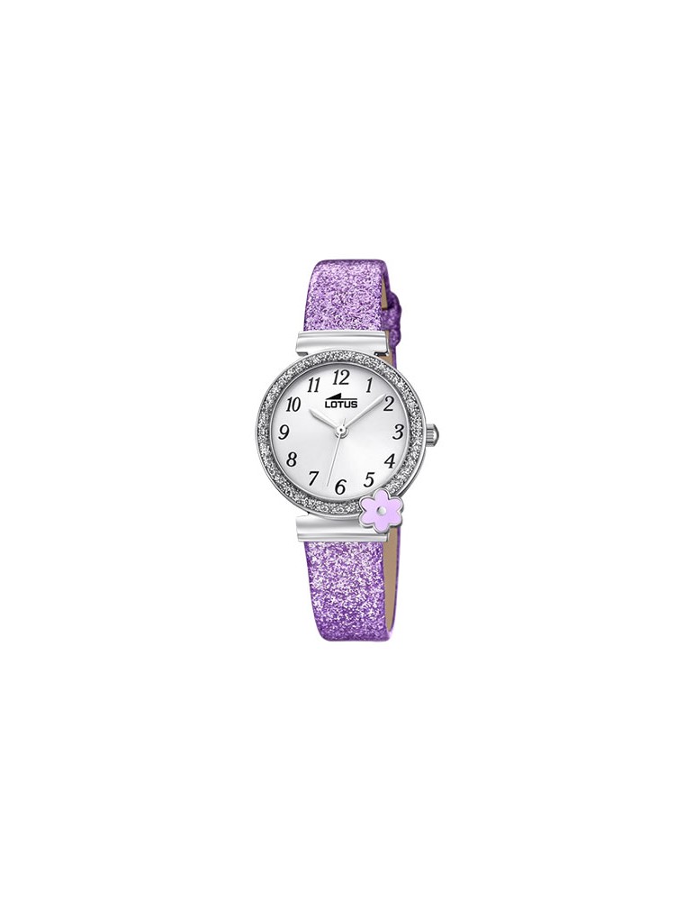 Reloj Lotus Niña Brillo Flor Lila