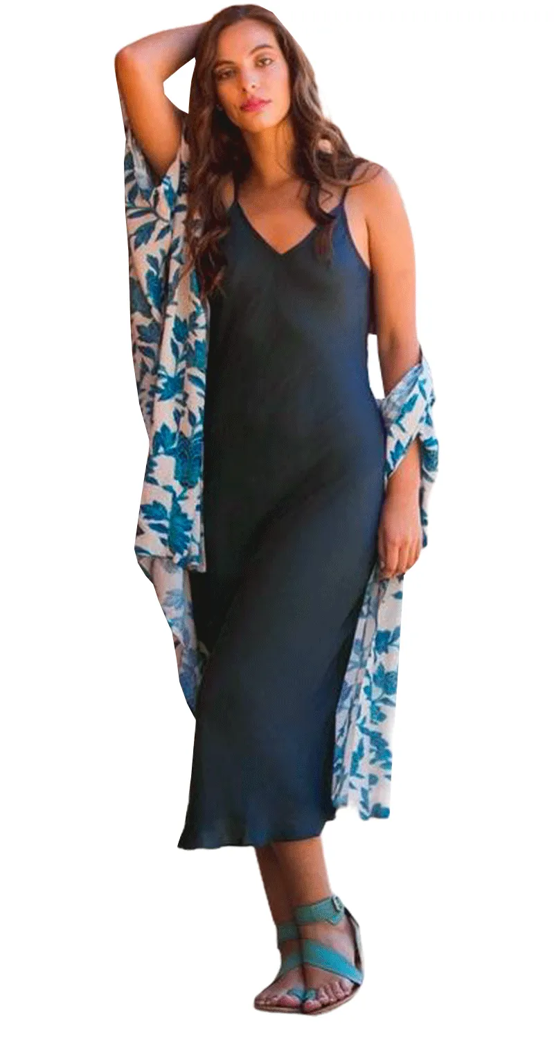 RITO Vestido Navy Viscosa