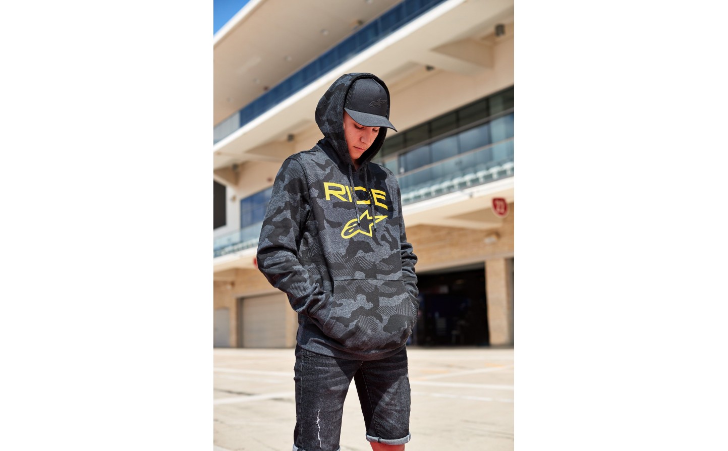SUDADERA ALPINESTARS AREA HOODIE CHARCOAL NEGRO |123251300191|