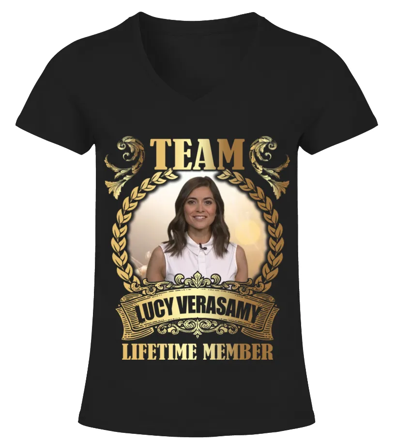 TEAM LUCY VERASAMY  LIFETIME MEMBER CAMISETA CUELLO PICO MUJER