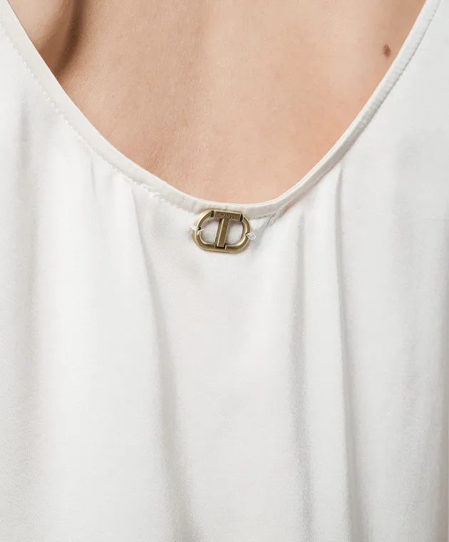Twinset Beige top with metallic logo